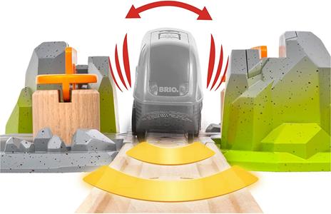 BRIO WORLD - Attraversamento Pericoloso Smart Tech Sound, Accessorio per Pista Trenino BRIO - 6