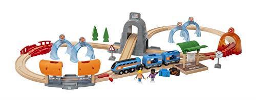 BRIO WORLD - Set Ferrovia Interattivo Smart Tech Sound, Pista Trenino con Accessori