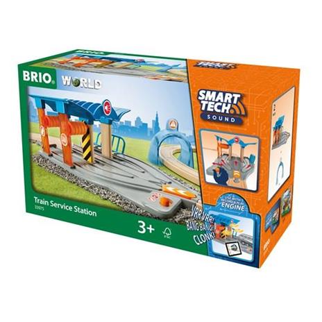 BRIO WORLD - Stazione di Servizio Ferrovia Smart Tech Sound, Accessorio per Pista Trenino BRIO - 3