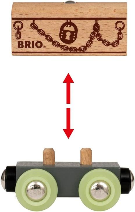 BRIO WORLD - Treno Fantasma, Veicoli per Pista Trenino BRIO, 3 Pezzi, Età 3+ Anni - 6