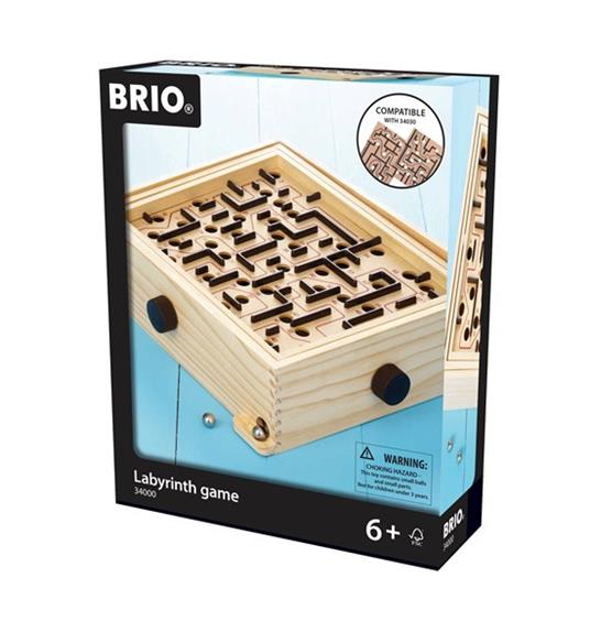 BRIO - Labirinto, Gioco da Tavolo in Legno con 2 Biglie, Età 6+ Anni - Brio  - Labirinto - Lettere e cubi - Giocattoli | IBS