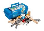 BRIO BUILDER - Starter Set Costruzioni con Cassetta degli Attrezzi, Kit per Veicoli da Montare, 49 Pezzi, Età 3+ Anni