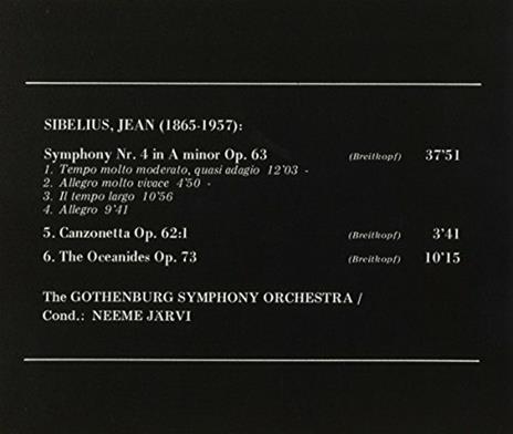 Sinfonia n.4 - Canzonetta - CD Audio di Jean Sibelius - 2