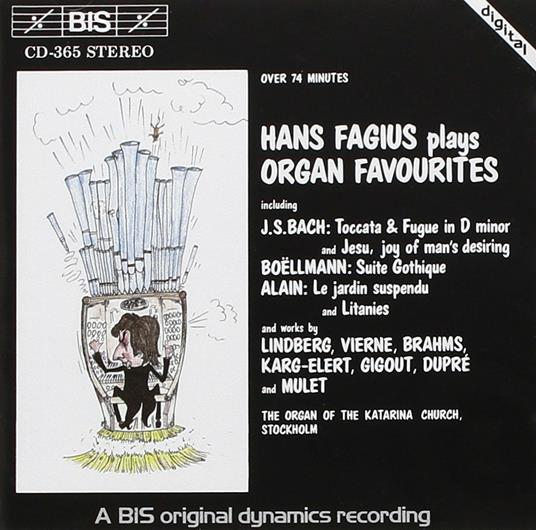 Plays Organ Favorites - CD Audio di Hans Fagius