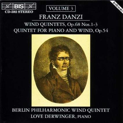 Quintetti per fiati op.68 n.1, n.2, n.3, op.54 - CD Audio di Franz Ignaz Danzi