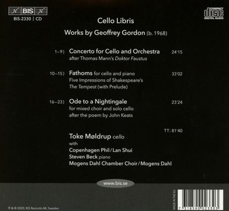 Cello Libris - CD Audio di Geoffrey Gordon - 2