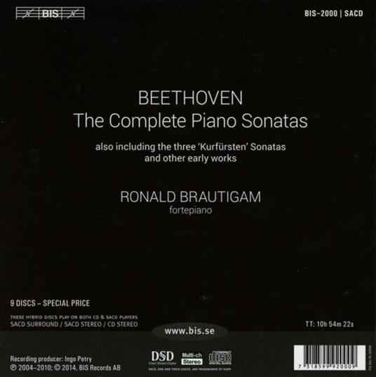 Sonate per Pianoforte Complete - SuperAudio CD di Ludwig van Beethoven - 2