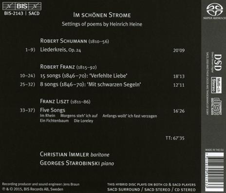 Im Schonen Strome-Immler/Starobinski - CD Audio di Christian Immler - 2