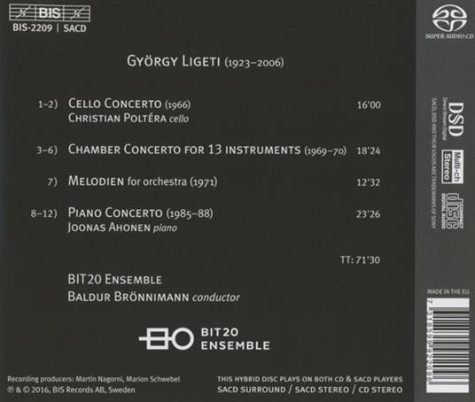 Concertos - SuperAudio CD di György Ligeti - 2