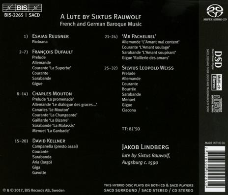 A Lute by Sixtus Rauwolf - SuperAudio CD ibrido di Jakob Lindberg - 2