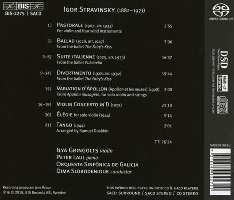 Musica per violino vol.2 - SuperAudio CD di Igor Stravinsky - 2