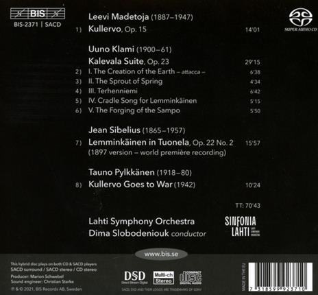 Scenes from the Kalevala - SuperAudio CD di Jean Sibelius,Leevi Madetoja,Lahti Symphony Orchestra - 2