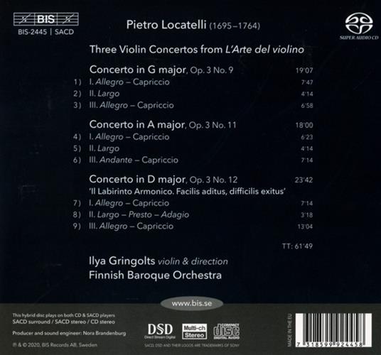 Il Labirinto Armonico - SuperAudio CD di Pietro Locatelli - 2