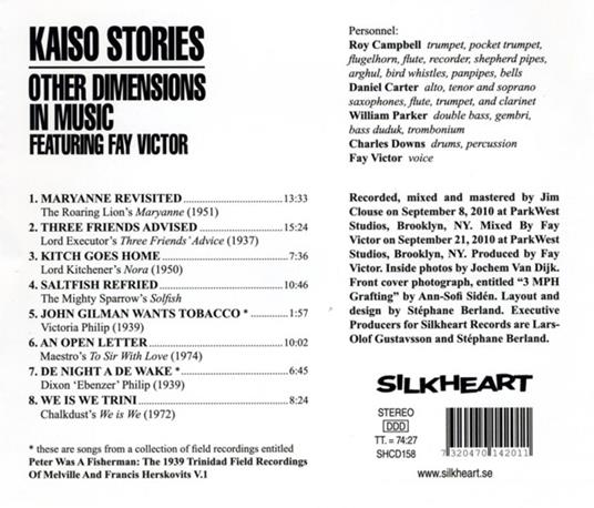 Kaiso Stories - CD Audio di Other Dimensions in Music - 2