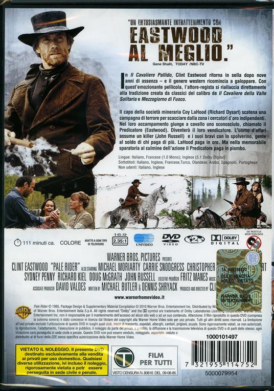 Il cavaliere pallido di Clint Eastwood - DVD - 2