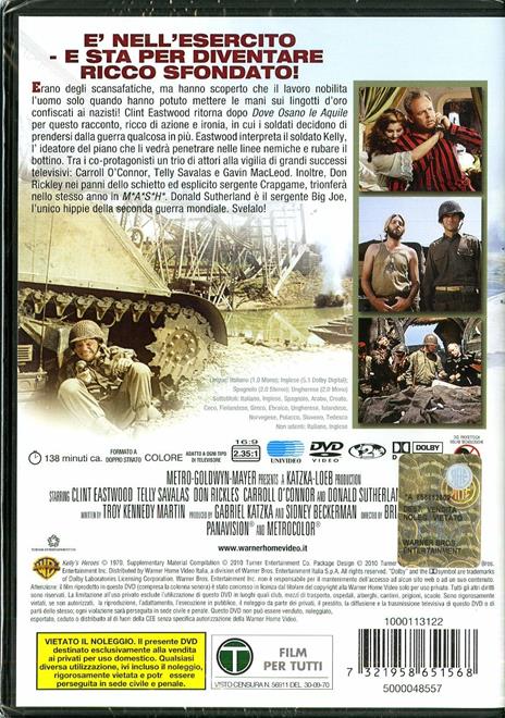 I guerrieri di Brian G. Hutton - DVD - 2