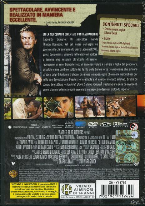 Blood Diamond. Diamanti di sangue (1 DVD) di Edward Zwick - DVD - 2