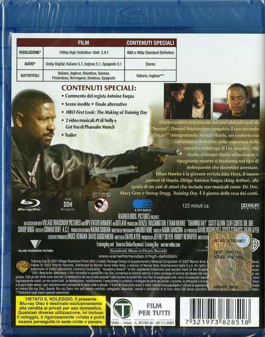 Training Day di Antoine Fuqua - Blu-ray - 2