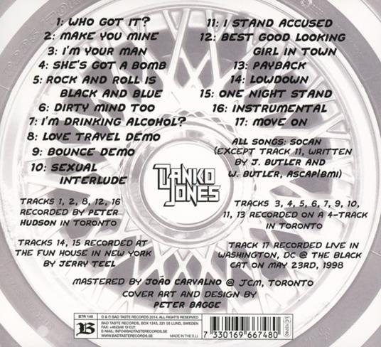 Garage Rock! A Collection of Lost Songs from 1996-1998 - CD Audio di Danko Jones - 2