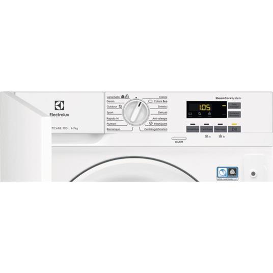 Electrolux EW7F572BI lavatrice Da Incasso Caricamento frontale 7 kg 1200  Giri/min F Bianco - Electrolux - Casa e Cucina | IBS