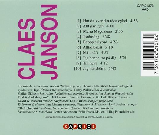 Temptations - CD Audio di Claes Janson - 2