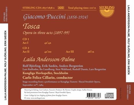 Tosca - CD Audio di Giacomo Puccini,Carlo Felice Cillario - 2