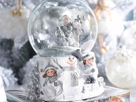 Carillon Natalizio Palla di Neve con Musica Idea Regalo per Il Natale  Addobbi Natalizi per la Casa