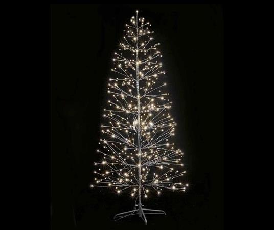 Albero Natalizio Luminoso Argentato con 384 Luci Led Bianco Caldo Albero di  Natale Artificiale per Interni ed Esterni Altezza 1,8 Metri 119 Rami  Luminosi - - Idee regalo | IBS