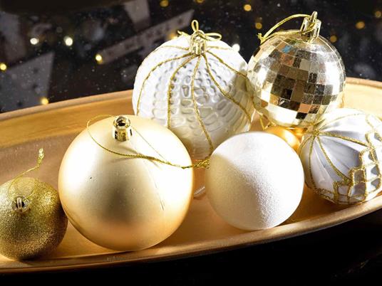 Palline per Albero di Natale Decorate Addobbi Natalizi Assortiti Scatola da  50 Pezzi Idea Regalo - Gruppo Maruccia - Idee regalo | IBS