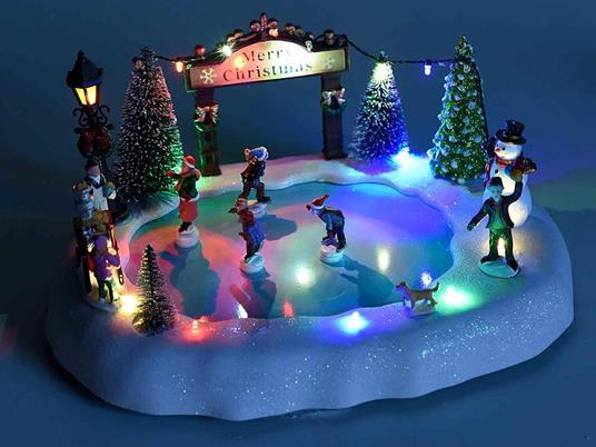 Carillon Natalizio a forma di pista di pattinaggio idea regalo per il  Natale - Gruppo Maruccia - Idee regalo | IBS