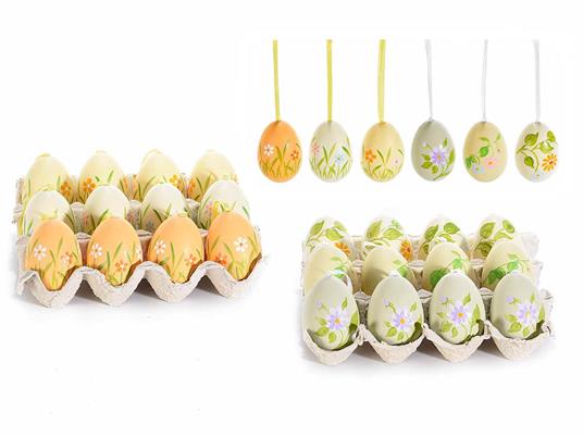 12x Uovo con Pulcini Pasquali da Appendere Decorazione per Casa e Negozi  Idea Regalo Bambini Set 18 Addobbi per Pasqua - Gruppo Maruccia - Idee  regalo