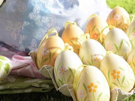 Set tema uova di Pasqua decorative 1 - Stockphoto #26448156