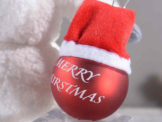 Palline per albero di Natale in vetro con cappello di Babbo Natale set da  12 decorazioni Natalizie da appendere - Gruppo Maruccia - Idee regalo | IBS