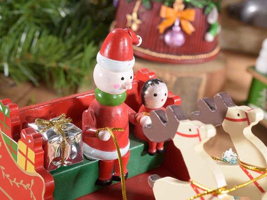 Carillon Natalizio a forma di slitta con Babbo Natale e renne con suoni e  movimento - Gruppo Maruccia - Casa e Cucina | IBS
