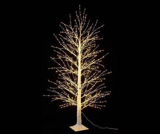 Albero Natalizio Luminoso con 900 Luci Led Bianco Caldo Albero di Natale  Artificiale per Interni ed Esterni Altezza 1,5 Metri 144 Rami Luminosi - -  Idee regalo | IBS