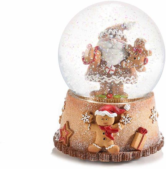 Carillon Natalizio a Forma di Palla di Neve con Babbo Natale e Omino Pan di  Zenzero Carillon con Luci e Suoni Natalizi Idea Regalo - Gruppo Maruccia -  Idee regalo