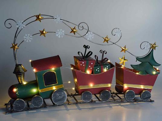Trenino decorativo Natalizio con struttura in metallo e luci idea regalo -  Gruppo Maruccia - Idee regalo | IBS