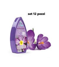 Trade Shop - Set 12 Deodoranti Gel Profumo Ambiente Assorbi Odori Fragranza  Rosa