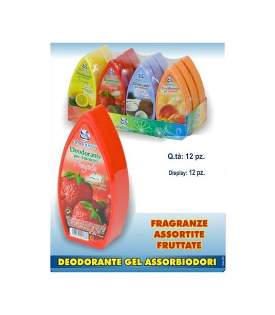 Set 12 Deodoranti Gel Profumo Ambiente Assorbi Odori 2in1 Fruttate - Trade  Shop TRAESIO - Idee regalo | IBS