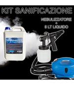 Kit Sanificazione Di Ambienti Nebulizzatore Spruzzatore + 5lt Soluzione Liquida