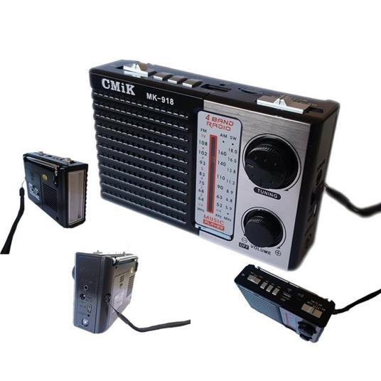 Mini Radio Portatile Radiolina Ricaricabile Fm Lettore Mp3 Usb Microsd Cmik  Mk918 - Trade Shop TRAESIO - TV e Home Cinema, Audio e Hi-Fi | IBS
