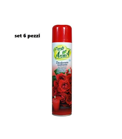 Deodorante Per Ambiente Spray Profumo Casa Fresco 300Ml Fragranza