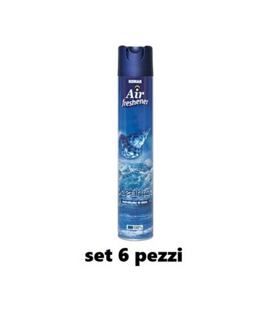 Set 6 Pz Deodorante Per Ambiente Spray Profumo Casa Fresco 300 Ml Oceano -  Trade Shop TRAESIO - Idee regalo