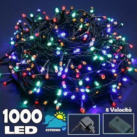 Catena Luminosa 1000 Led Luci Albero Natale Lucciole Multicolore Esterno  24V - ND - Idee regalo | IBS