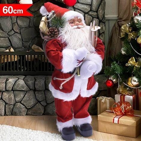 Babbo Natale Classico 60Cm In Plastica Vestiti In Tessuto Decorazione  Natalizia - ND - Idee regalo | IBS