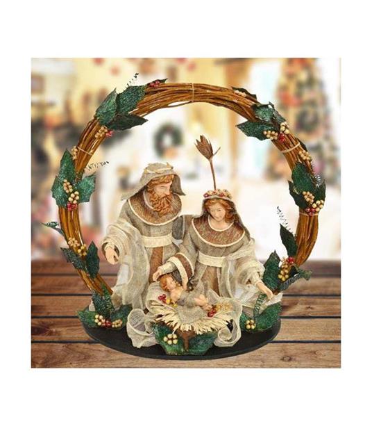 Presepe Nativita' Con Corona Legno Agrifoglio Altezza 49cm Decorazioni  Natalizie - Trade Shop TRAESIO - Casa e Cucina | IBS