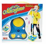 IL MIO MICROFONO CON AMPLIFICATORE SUPPORTO MP3 SMARTPHONE GIOCATTOLO GIOCO BAMBINI