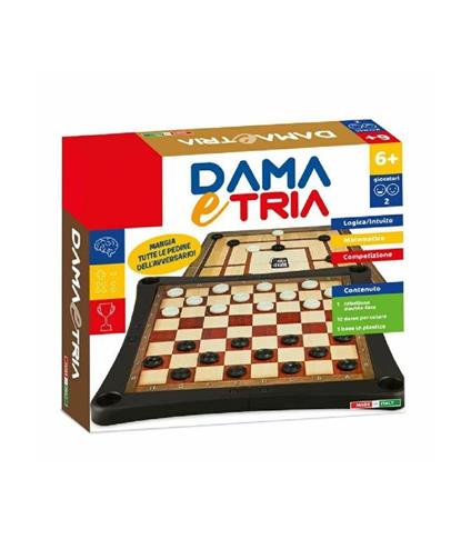 Dama E Tria Gioco Da Tavolo In Scatola Logica Intuito Giocattolo Gioco Bambini