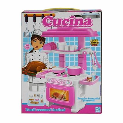 CUCINA SET ACCESSORI STOVIGLIE PREPARA ALIMENTI GIOCATTOLO GIOCO BAMBINI