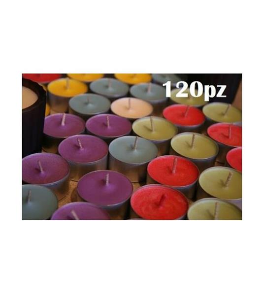 Set 120 Pezzi Candele Colorate Assortite Profumate Fragranza Tealight  Lumini - Trade Shop TRAESIO - Casa e Cucina | IBS